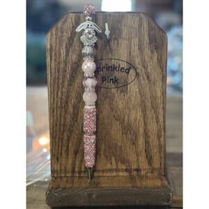 43-20  Handcrafted Extended Length Beaded Pen w/ Refill Ink